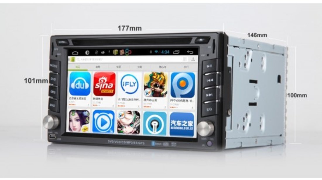 NAVIGATIE DEDICATA Hyundai GETZ 2000 - 2009 CU ANDROID EW861P WIFI CAPACITIV GPS AGENDA TELEFONICA