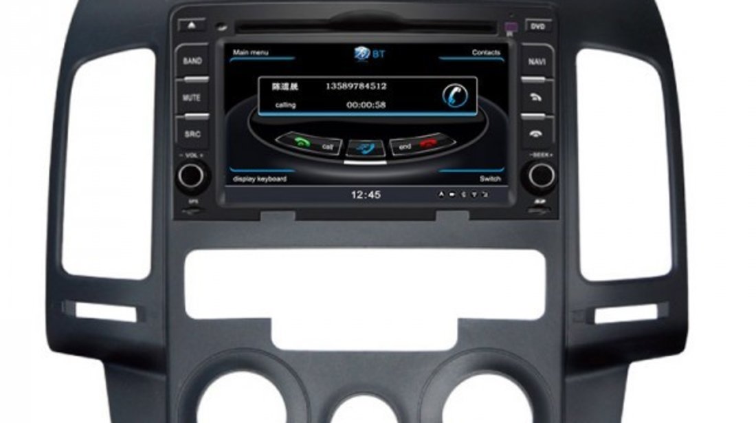 NAVIGATIE DEDICATA HYUNDAI I30 2007 - 2012 CLIMA MANUALA EDOTEC EDT-C024 S100 DVD GPS TV CARKIT