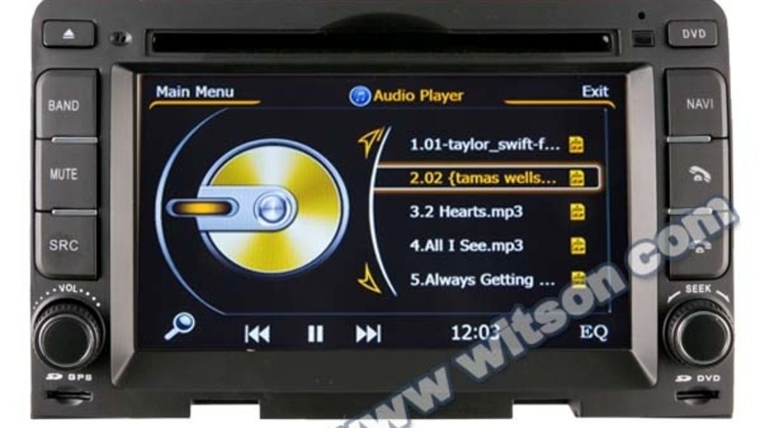 NAVIGATIE DEDICATA HYUNDAI I30 2007 - 2012 CLIMA MANUALA WITSON W2-C024 S100 DVD GPS TV CARKIT