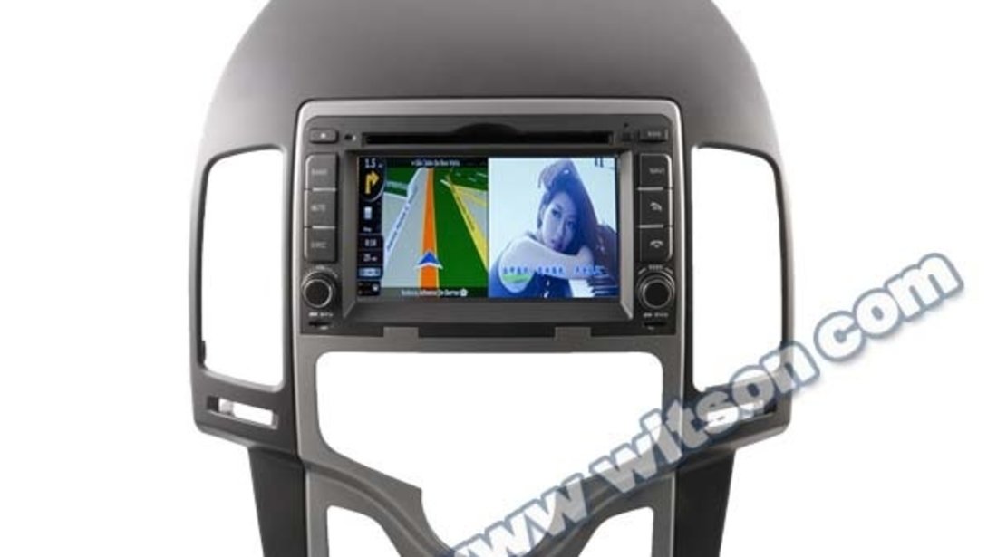 NAVIGATIE DEDICATA HYUNDAI I30 CLIMA AUTOMATA 2007 - 2011 WITSON W2-C043 PLATFORMA S100