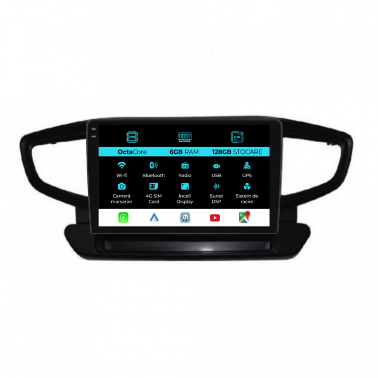 Navigatie Dedicata Hyundai Ioniq (2016 - 2022), 9Inch, 6Gb Ram, 128Gb Stocare, Carplay