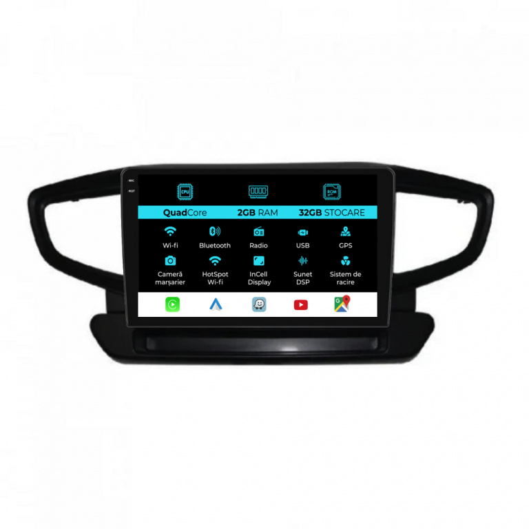 Navigatie Dedicata Hyundai Ioniq (2016 - 2022), 9Inch, 2Gb Ram, 32Gb Stocare, Carplay