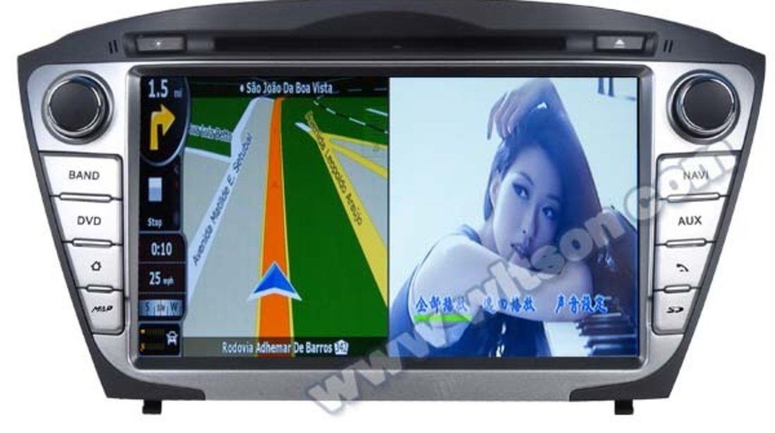 Navigatie Dedicata HYUNDAI IX35 2014 2015 Edotec EDT C361 Platforma S100 Dvd Auto Gps Tv Carkit