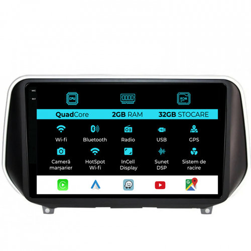 Navigatie Dedicata Hyundai Santa fe (2018-2024), 9Inch, 2Gb Ram, 32Gb Stocare, Carplay