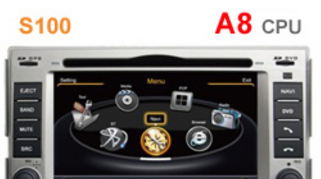 Navigatie Dedicata Hyundai Santa Fe DVD AUTO GPS CARKIT INTERNET NAVD-C008