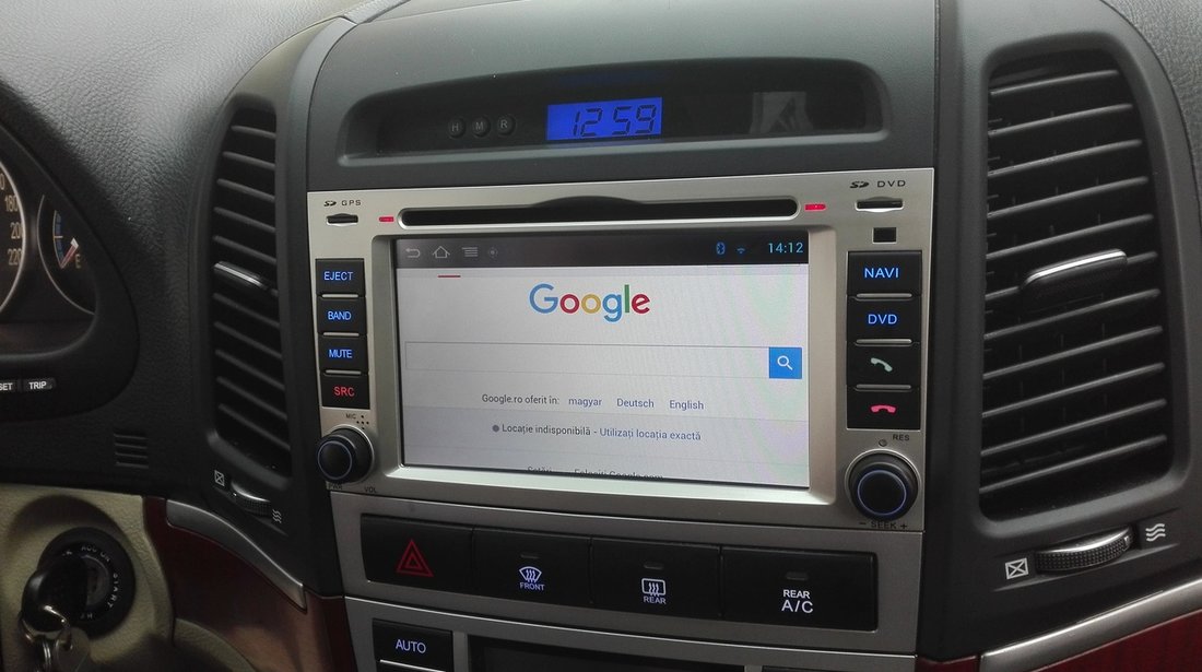 NAVIGATIE DEDICATA HYUNDAI SANTA FE MODEL WITSON W2-M008 CU ANDROID 4.4.4 PLATFORMA S160 QUADCORE 3G