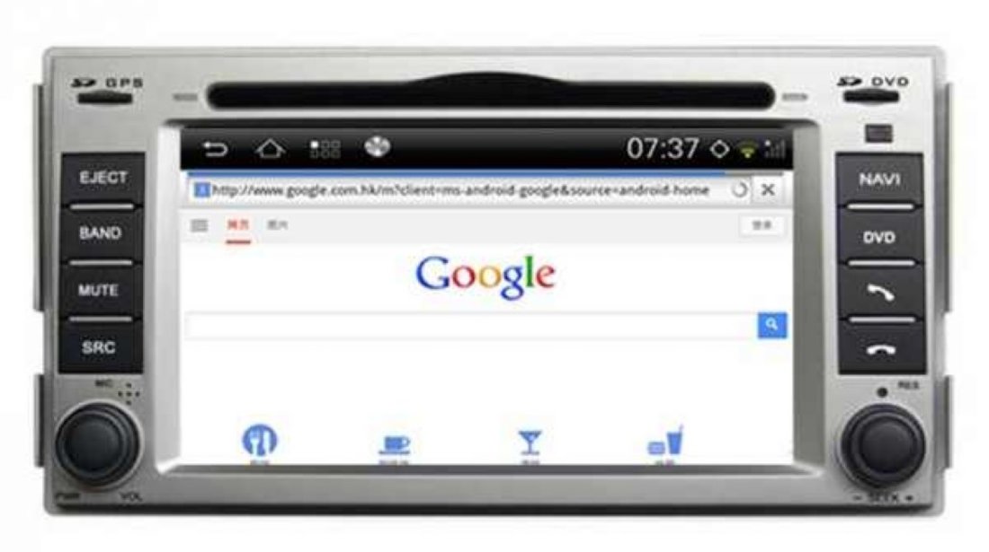 NAVIGATIE DEDICATA HYUNDAI SANTA FE MODEL WITSON W2-M008 CU ANDROID 4.4.4 PLATFORMA S160 QUADCORE 3G