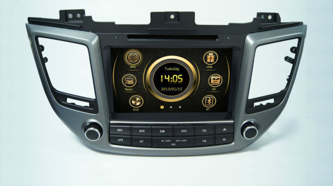 NAVIGATIE DEDICATA HYUNDAI TUCSON 2015 2016 2017 2018 MODEL CARVISION DVD USB SD PLAYER GPS CARKIT