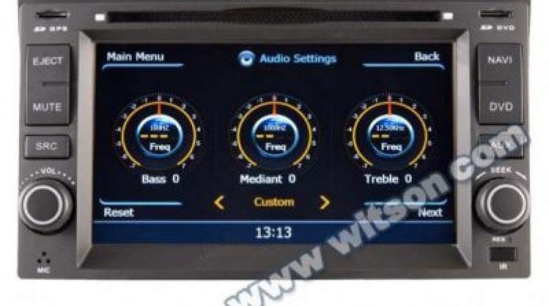 NAVIGATIE DEDICATA KIA CARENS WITSON W2-C023 PLATFORMA S100 DVD GPS CARKIT BLUETOOTH