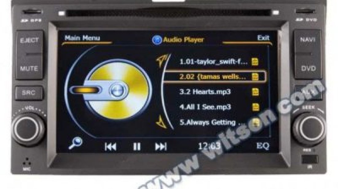 NAVIGATIE DEDICATA KIA CARNIVAL WITSON W2-C023 PLATFORMA S100 DVD GPS CARKIT BLUETOOTH