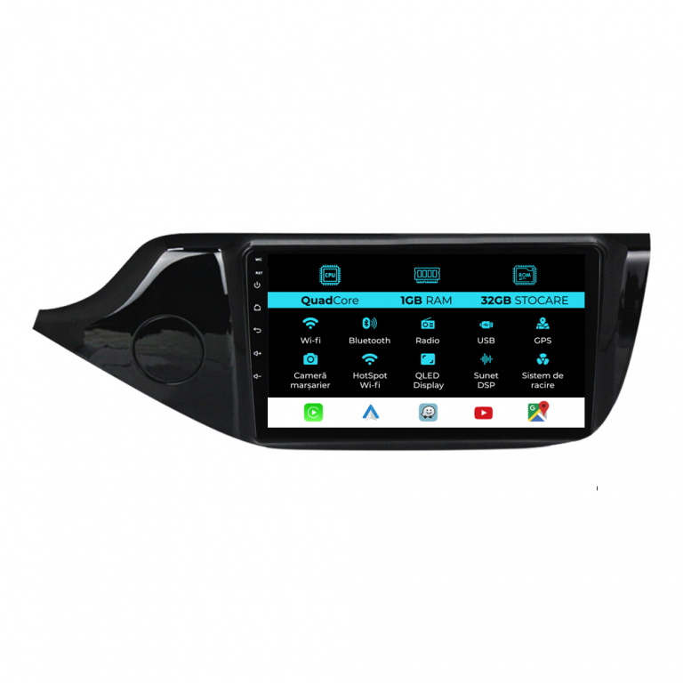 Navigatie Dedicata Kia Ceed (2012-2020), 9Inch, 1Gb Ram, 32Gb Stocare, Carplay
