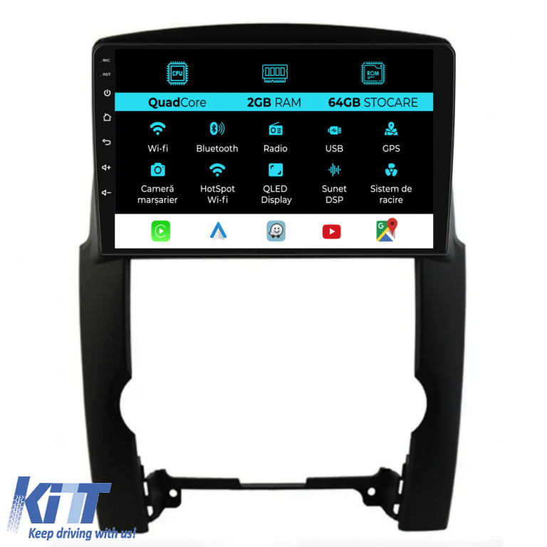 Navigatie Dedicata Kia Sorento (2009 - 2012), 9Inch, 2Gb Ram, 64Gb Stocare, Carplay NAVKA92NOO