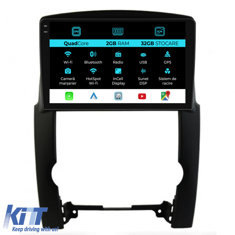 Navigatie Dedicata Kia Sorento (2009-2012), 9Inch, 2Gb Ram, 32Gb Stocare, Carplay NAVKA92NNL