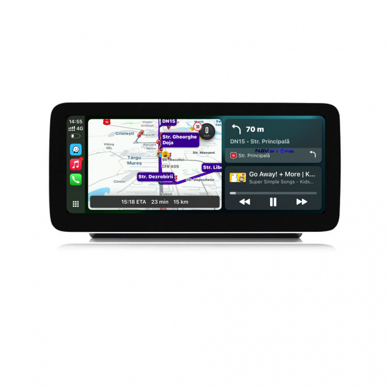 Navigatie Dedicata Mercedes Benz B-Class W246 (2012 - 2019), 10.25 Inch, 4Gb Ram, 64Gb Stocare, Carplay