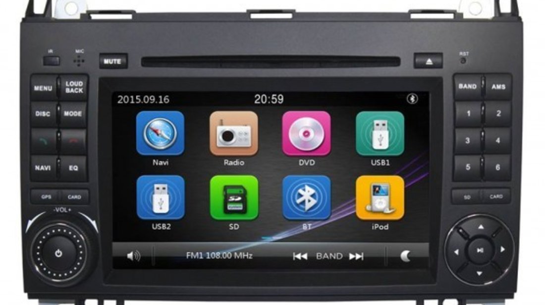 NAVIGATIE DEDICATA Mercedes Benz B200 B150 B170 A180 A160 DVD PLAYER