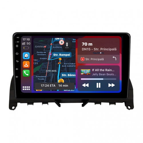 Navigatie Dedicata Mercedes Benz C-Class W204 S204 (2006 - 2013), 9Inch, 2Gb Ram, 64Gb Stocare, Carp...