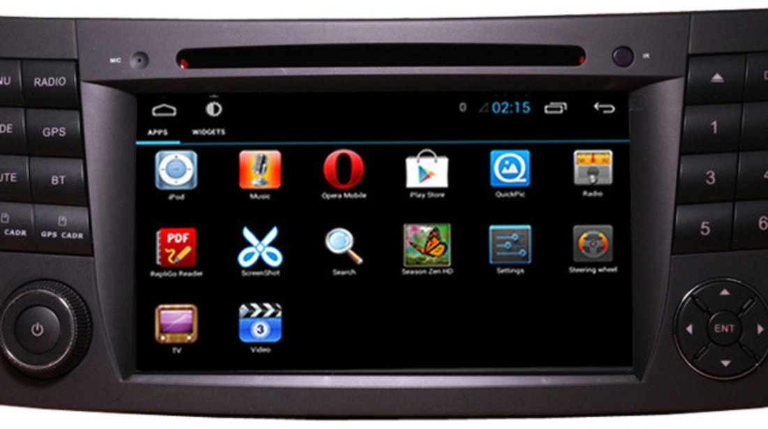 NAVIGATIE DEDICATA MERCEDES-BENZ CLS W219 2004 - 2010 ANDROID EDOTEC EDT-G090 INTERNET WIFI WAZE