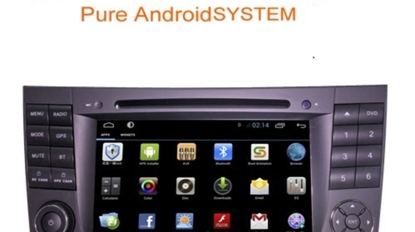 NAVIGATIE DEDICATA MERCEDES-BENZ CLS W219 2004 - 2010 ANDROID EDOTEC EDT-G090 INTERNET WIFI WAZE