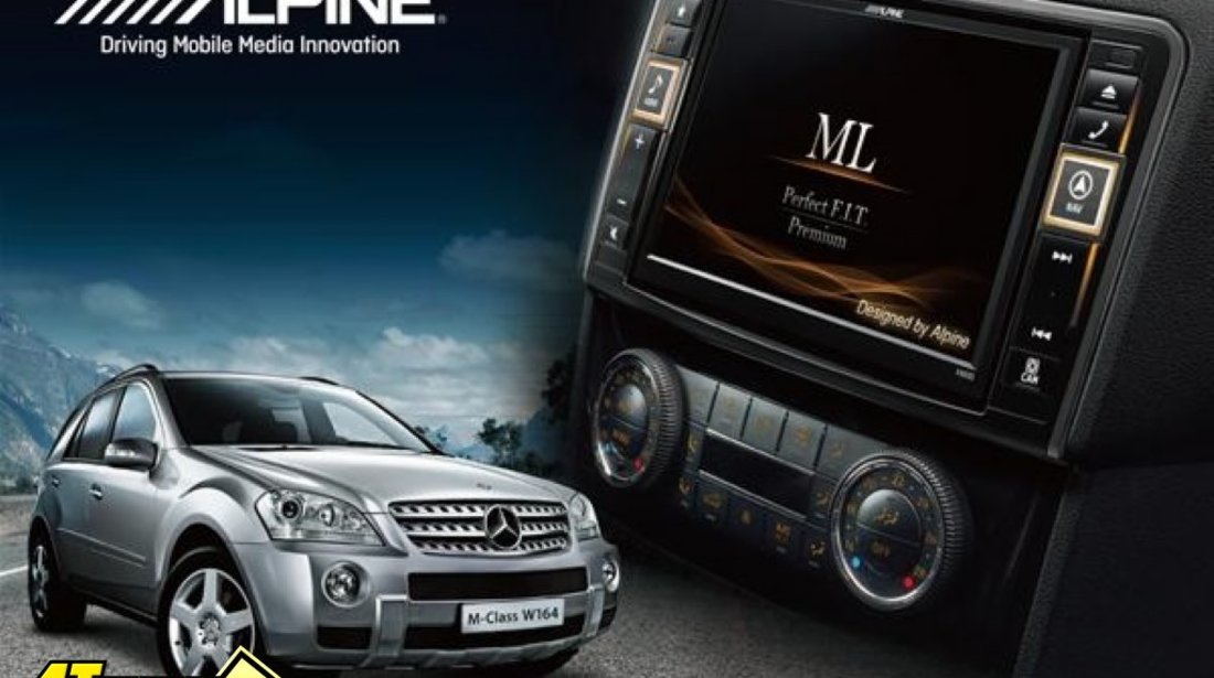 NAVIGATIE DEDICATA MERCEDES BENZ ML W164 GL X164 ALPINE STYLE X80 DVD PLAYER AUTO CU GPS CARKIT TV