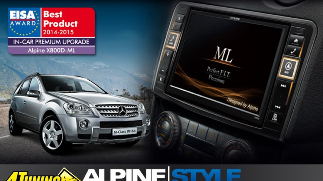 NAVIGATIE DEDICATA MERCEDES BENZ ML W164 GL X164 ALPINE STYLE X80 DVD PLAYER AUTO CU GPS CARKIT TV