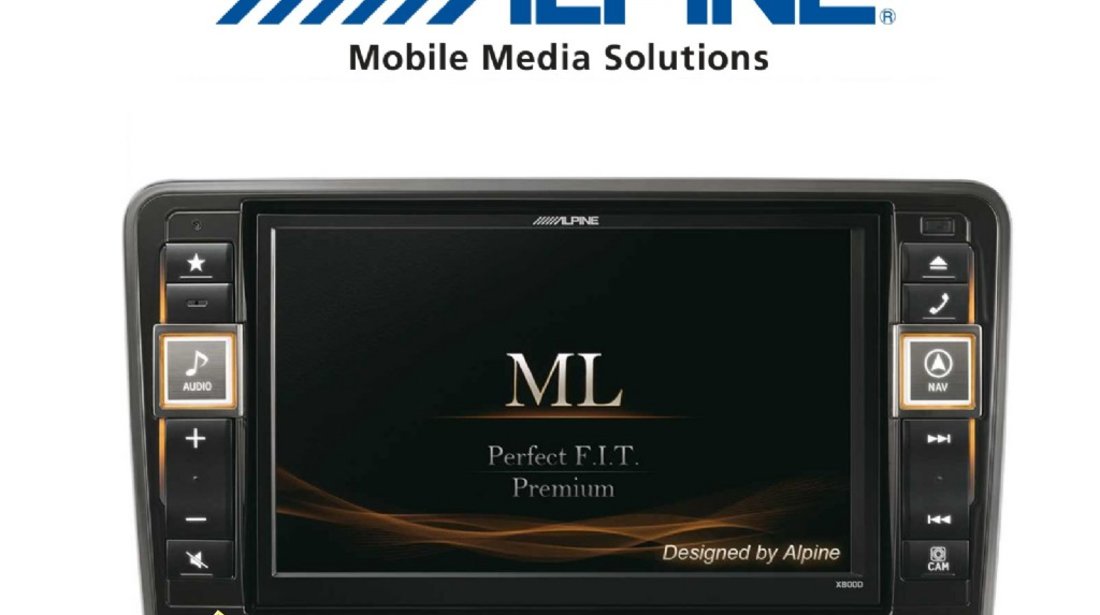 NAVIGATIE DEDICATA MERCEDES BENZ ML W164 GL X164 ALPINE STYLE X80 DVD PLAYER AUTO CU GPS CARKIT TV