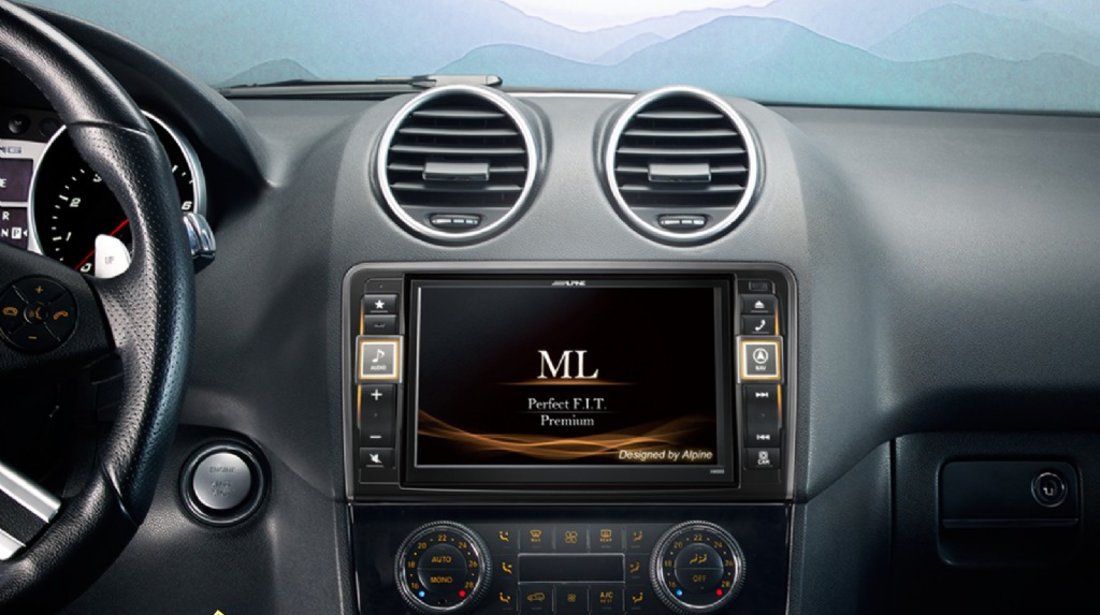 NAVIGATIE DEDICATA MERCEDES BENZ ML W164 GL X164 ALPINE STYLE X80 DVD PLAYER AUTO CU GPS CARKIT TV