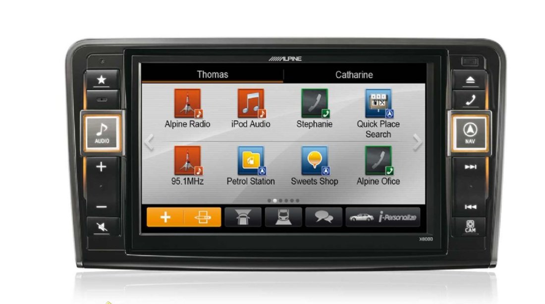 NAVIGATIE DEDICATA MERCEDES BENZ ML W164 GL X164 ALPINE STYLE X80 DVD PLAYER AUTO CU GPS CARKIT TV