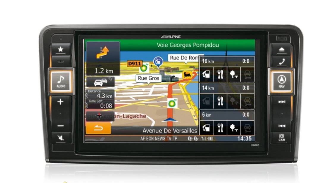 NAVIGATIE DEDICATA MERCEDES BENZ ML W164 GL X164 ALPINE STYLE X80 DVD PLAYER AUTO CU GPS CARKIT TV