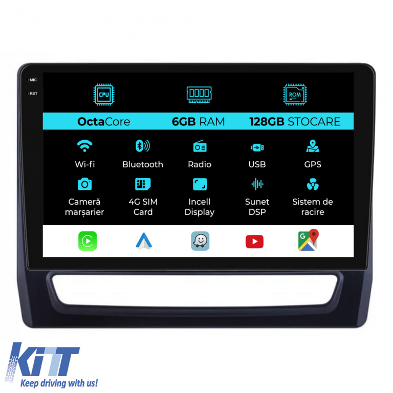 Navigatie Dedicata Mitsubishi ASX 2 (2019 - 2025), 10Inch, 6Gb Ram, 128Gb Stocare, Carplay NAVMS106PYM
