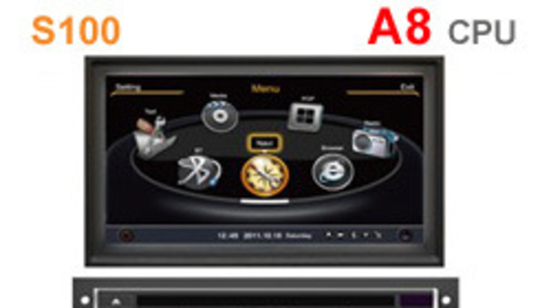 NAVIGATIE DEDICATA MITSUBISHI L200 HIGH WITSON W2-C094 PLATFORMA S100 PROCESOR DVD GPS CARKIT TV