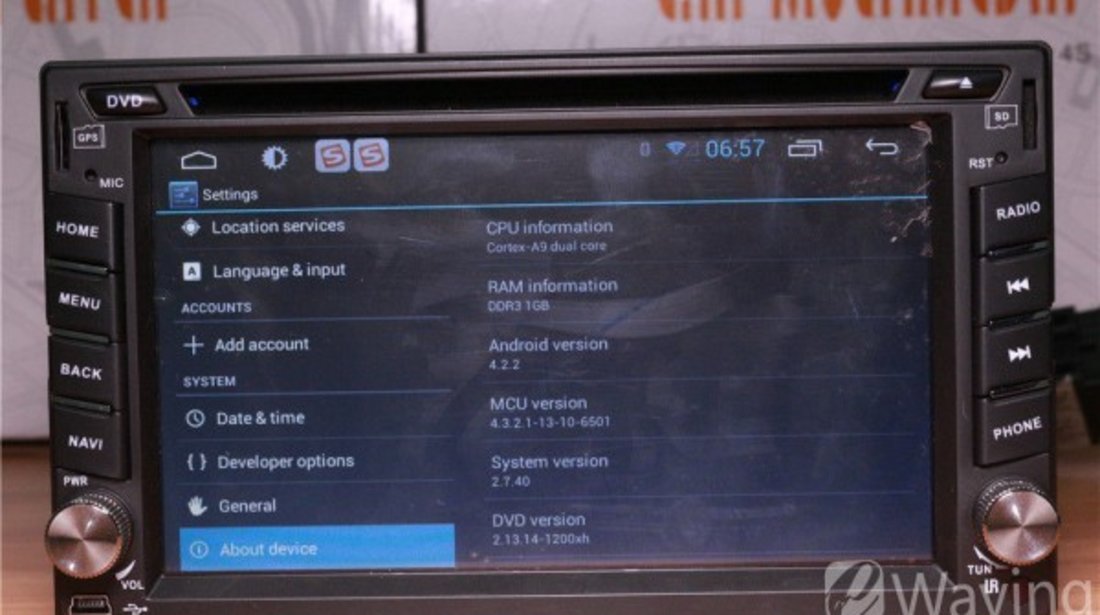 NAVIGATIE DEDICATA Nissan 350Z 2003 - 2010 CU ANDROID EW861P WIFI GPS BLUETOOTH AGENDA TELEFONICA