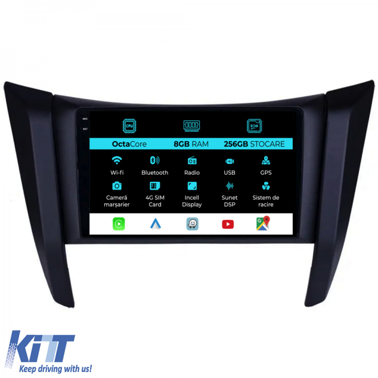 Navigatie Dedicata Nissan Navara (2015-2022), 9Inch, 8Gb Ram, 256Gb Stocare, Carplay NAVNS98DGV
