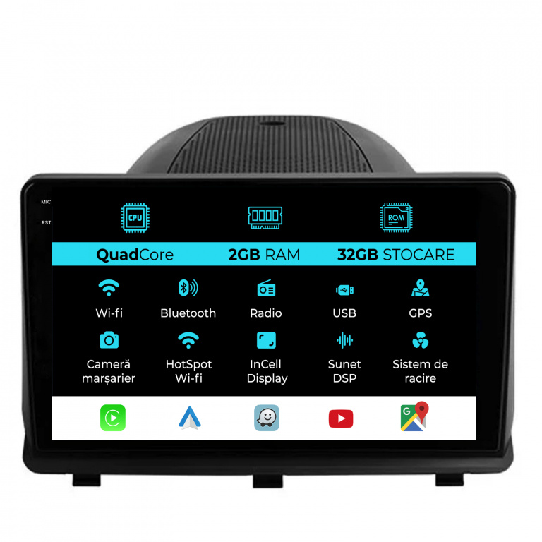 Navigatie Dedicata Opel Antara (2006-2016), 9Inch, 2Gb Ram, 32Gb Stocare, Carplay