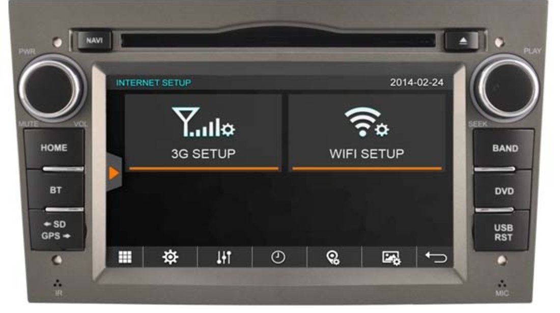 NAVIGATIE DEDICATA OPEL ASTRA H MODEL WITSON PLATFORMA WINDOWS RAMA GRI DVD GPS TV BT