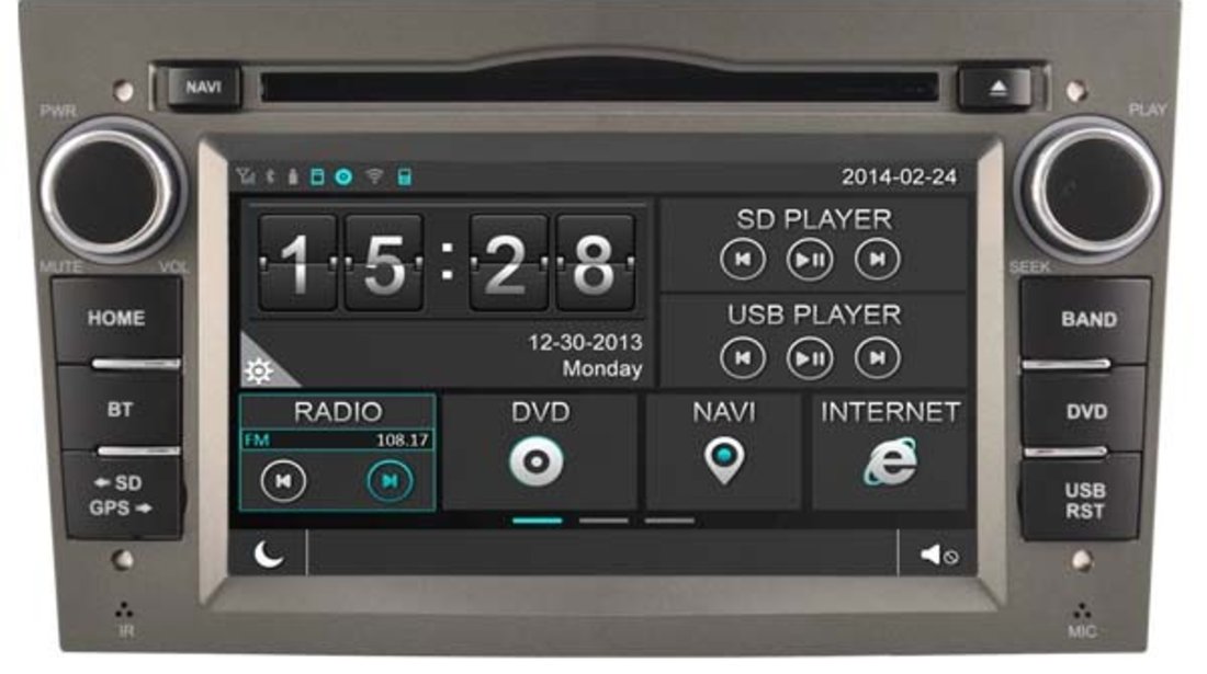 NAVIGATIE DEDICATA OPEL ASTRA H MODEL WITSON PLATFORMA WINDOWS RAMA GRI DVD GPS TV BT