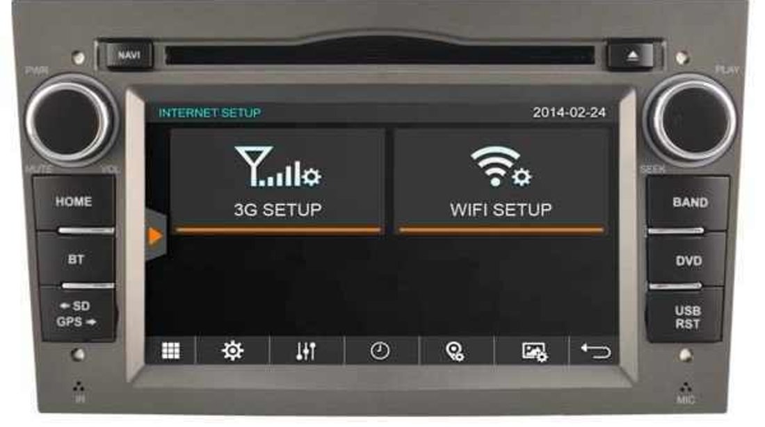 NAVIGATIE DEDICATA OPEL CORSA D WITSON W2-D8828LG RAMA GRI DVD GPS TV CARKIT CU PRELUARE AGENDA