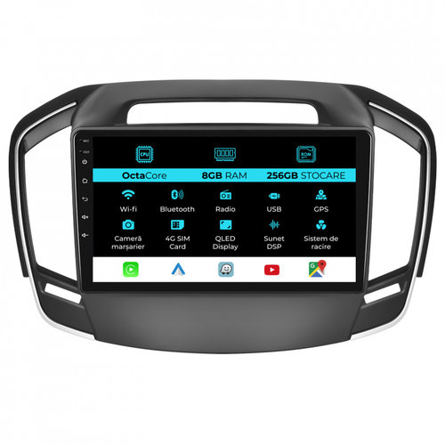 Navigatie Dedicata Opel Insignia (2013 - 2017), 9Inch, 8Gb Ram, 256Gb Stocare, Carplay