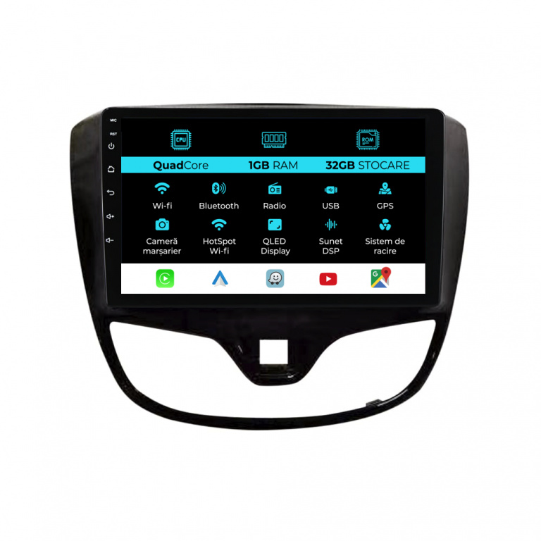 Navigatie Dedicata Opel Karl (2015 - 2019), 9Inch, 1Gb Ram, 32Gb Stocare, Carplay