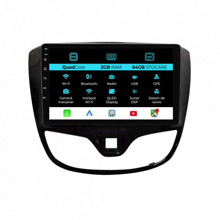 Navigatie Dedicata Opel Karl (2015 - 2019), 9Inch, 2Gb Ram, 64Gb Stocare, Carplay
