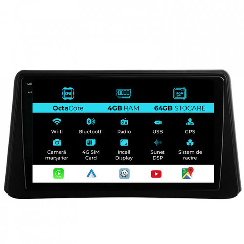 Navigatie Dedicata Opel Mokka (2012 - 2016), 9 Inch, 4Gb Ram, 64Gb stocare, Carplay