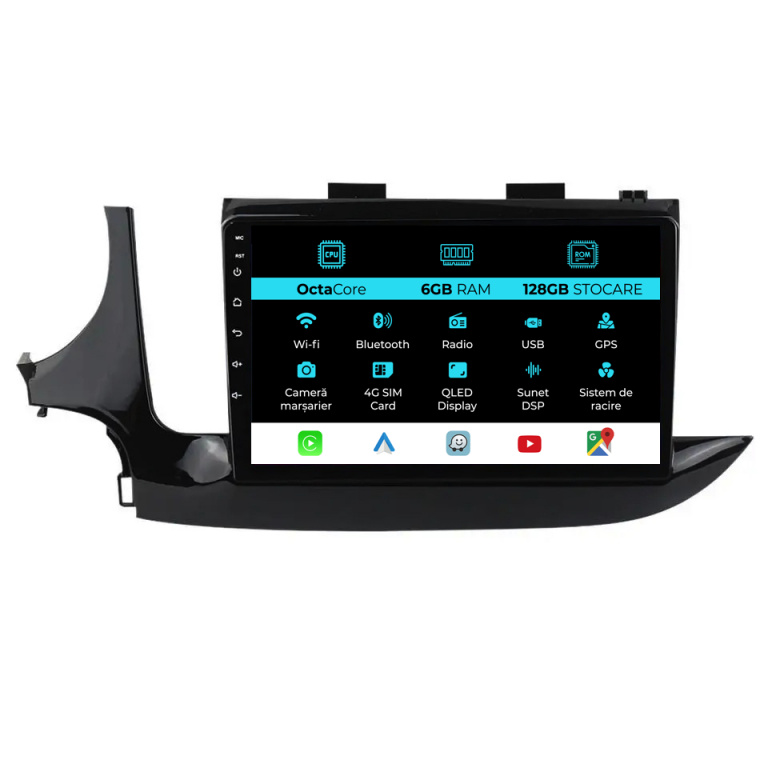 Navigatie Dedicata Opel Mokka (2016 - 2024), 9Inch, 6Gb Ram, 128Gb Stocare, Carplay