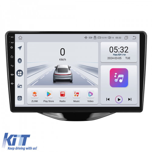 Navigatie Dedicata Peugeot 107 Citroen C1 Toyota Aygo (2014 - 2022), 9Inch, 4Gb Ram, 64Gb Stocare, B...