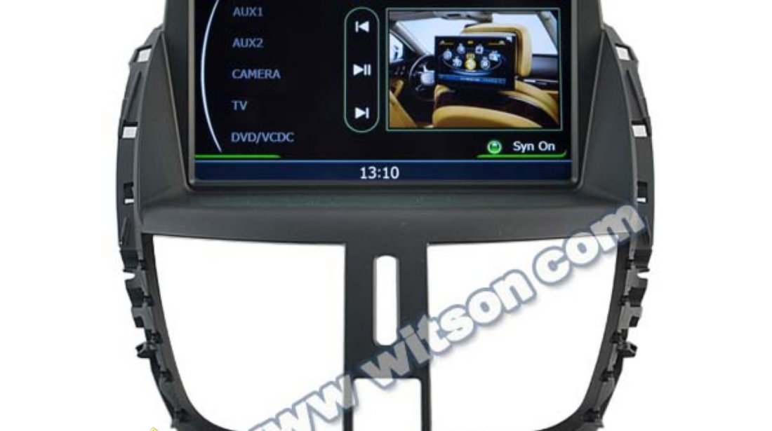 NAVIGATIE DEDICATA PEUGEOT 207 WITSON W2-C207 PLATFORMA S100 PROCESOR DUAL CORE A8 DVD TV CARKIT