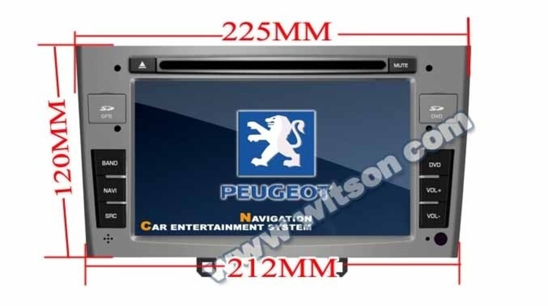 NAVIGATIE DEDICATA PEUGEOT 308 408 EDOTEC EDT-K083 PLATFORMA S90 WIN8 STYLE DVD GPS TV CARKIT