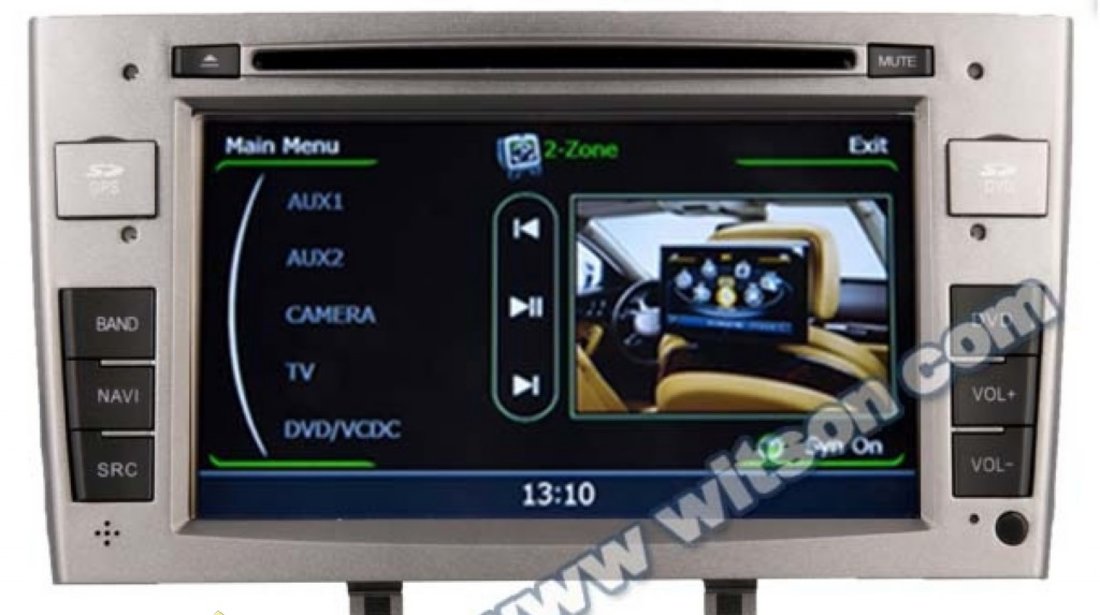 Navigatie Dedicata Peugeot 308 408 Witson W2 C083 Platforma S100 Procesor Dual Core A8 1ghz 512 Ddr 2 Dvd Gps Tv Dvr Carkit Preluare Agenda Telefonica