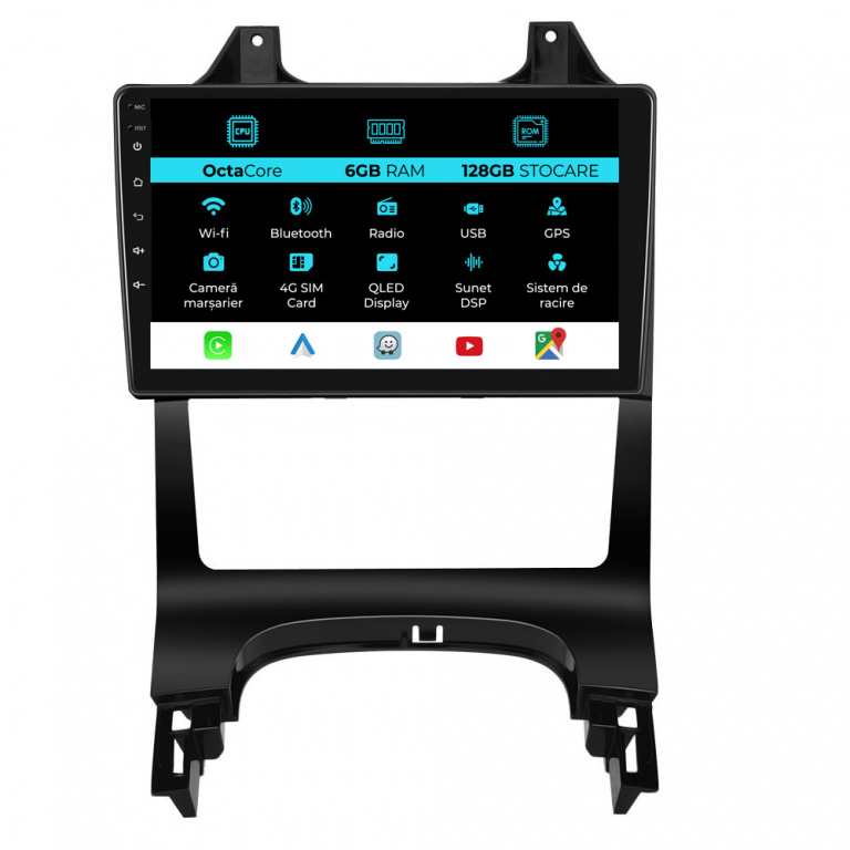 Navigatie Dedicata Peugeot 5008 3008 (2009-2016), 9Inch, 6Gb Ram, 128Gb Stocare, Carplay