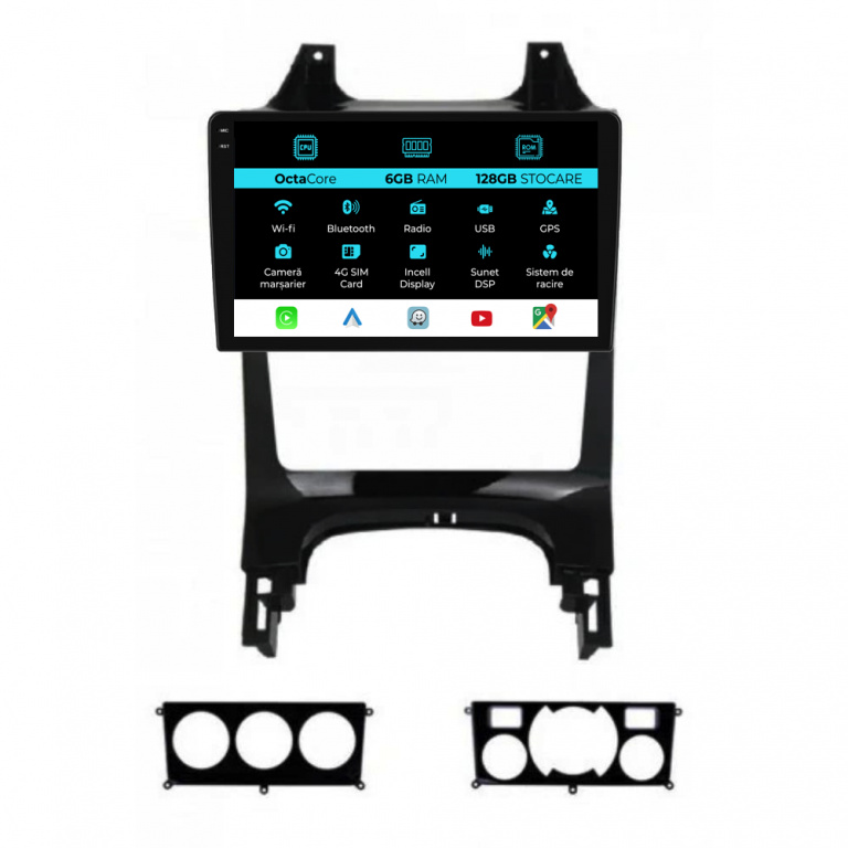 Navigatie Dedicata Peugeot 5008 3008 (2009-2016), 9Inch, 6Gb Ram, 128Gb Stocare, Carplay