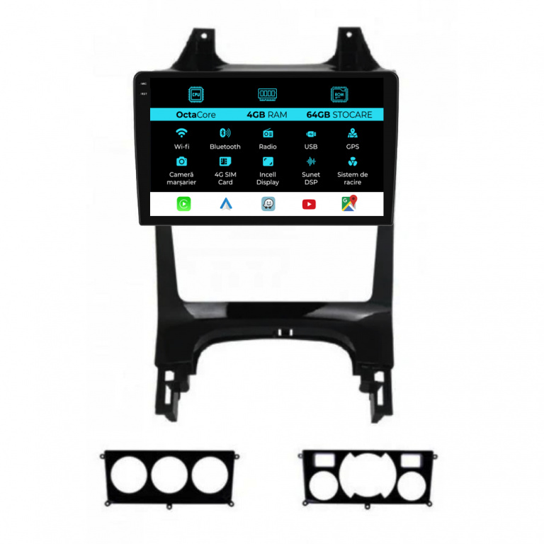 Navigatie Dedicata Peugeot 5008 3008 (2009-2016), 9Inch, 4Gb Ram, 64Gb Stocare, Carplay