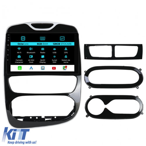 Navigatie Dedicata Renault Clio 4 (2012-2019), 9Inch, 6Gb Ram, 128Gb Stocare, Carplay NAVRN96ZRY