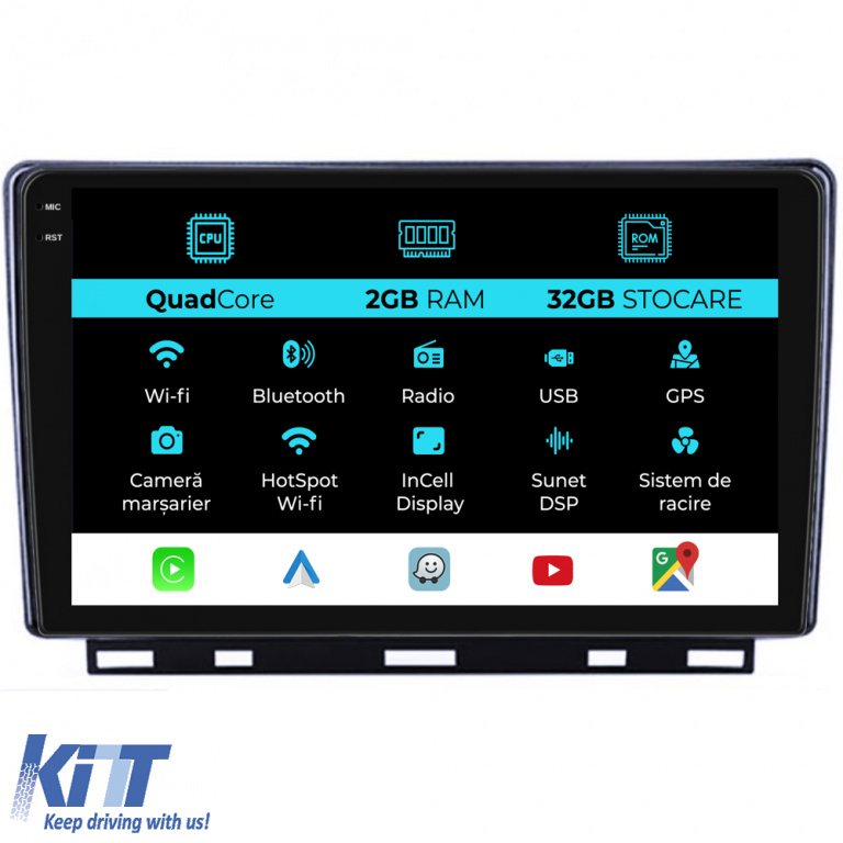 Navigatie Dedicata Renault Clio 5 (2019-2024), 9Inch, 2Gb Ram, 32Gb Stocare, Carplay NAVRN92OHQ